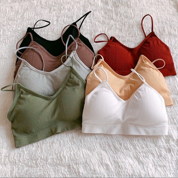 SALE🎉Burgundy Red 🤍 ESSENTIAL Bralette 🤍 - Picture 3 of 3